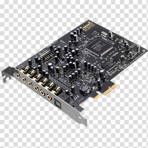 Creative Sound Blaster Audigy RX Sound Cards & Audio Adapters Sound Blaster X-Fi Creative Labs, Sound Card transparent background PNG clipart
