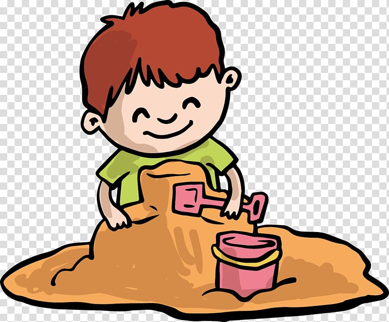 Sand Play Child , Playing the sand of the boy transparent background PNG clipart