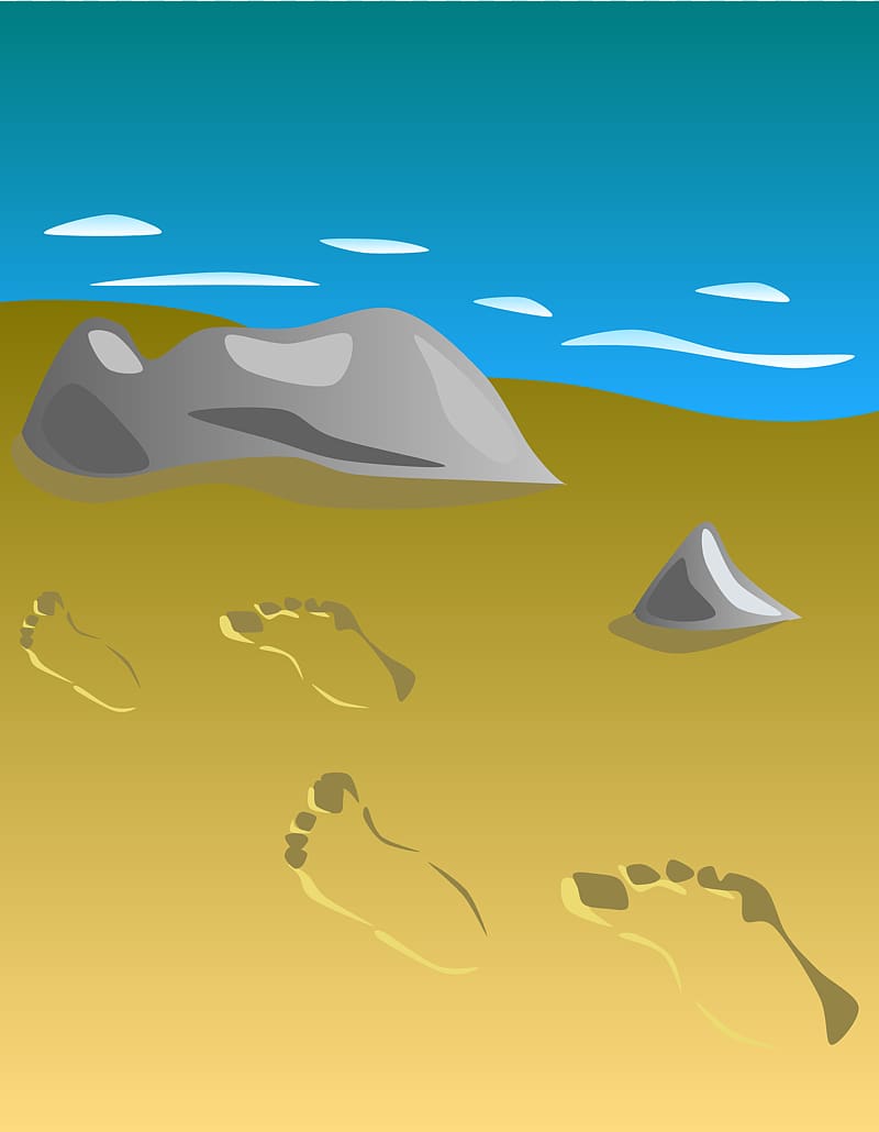 Footprints Sand , sand transparent background PNG clipart