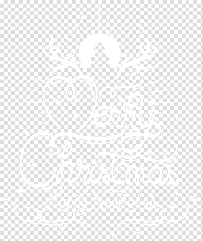 Black and white Angle Point Pattern, Merry Christmas and Happy New Year transparent background PNG clipart