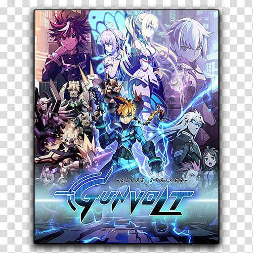 Azure Striker Gunvolt 2 Mega Man Zero 2 Nintendo 3DS Video game, nintendo transparent background PNG clipart