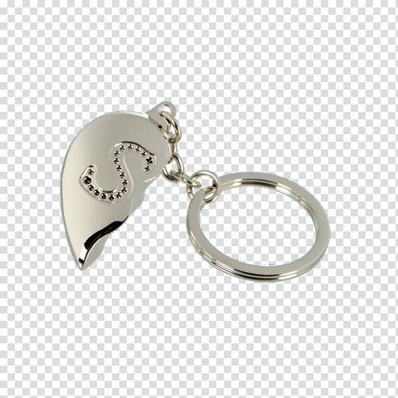 Key Chains Letter Heart Locket, sünnet transparent background PNG clipart