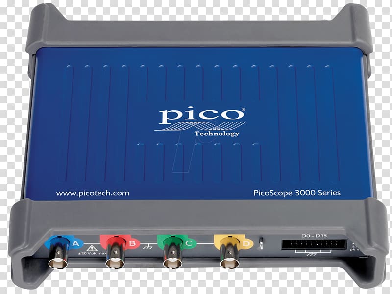 Digital storage oscilloscope Arbitrary waveform generator Pico Technology USB, USB transparent background PNG clipart