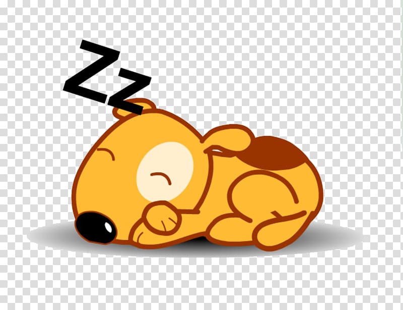 sleeping dog , Dog Puppy Animation Cartoon, Sleeping puppy transparent background PNG clipart