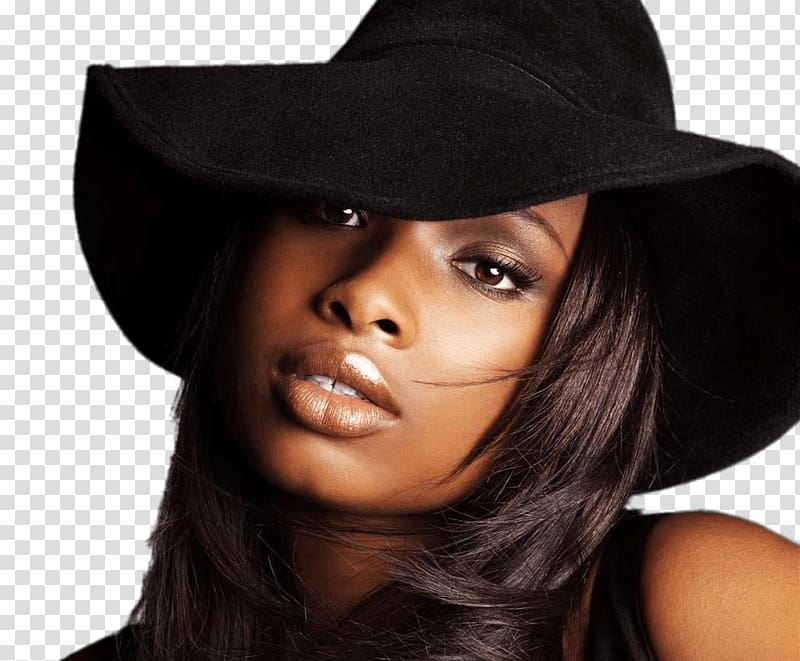 woman wearing black hat, Jennifer Hudson Wearing Hat transparent background PNG clipart