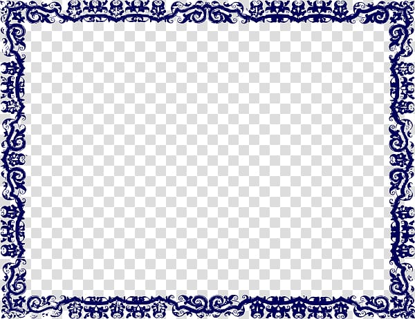 Borders and Frames , Blue Border transparent background PNG clipart