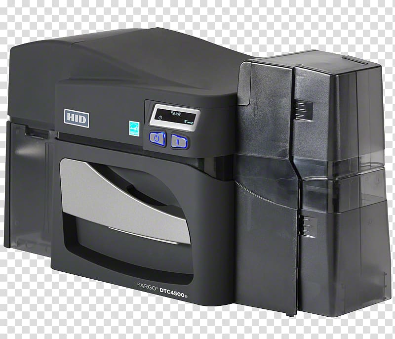 Card printer HID FARGO DTC4500e HID Global Printing, printer transparent background PNG clipart