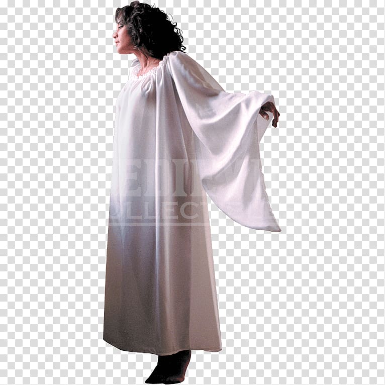Robe Bell sleeve Shoulder Costume, silk chemise transparent background PNG clipart