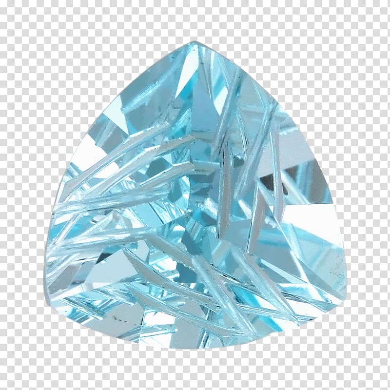 Gemstone Blue Crystal Topaz Cut, gemstone transparent background PNG clipart