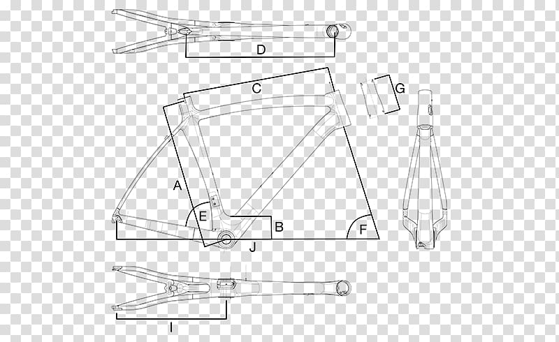 Bicycle Frames Road bicycle Automotive Window Part, road sketch transparent background PNG clipart