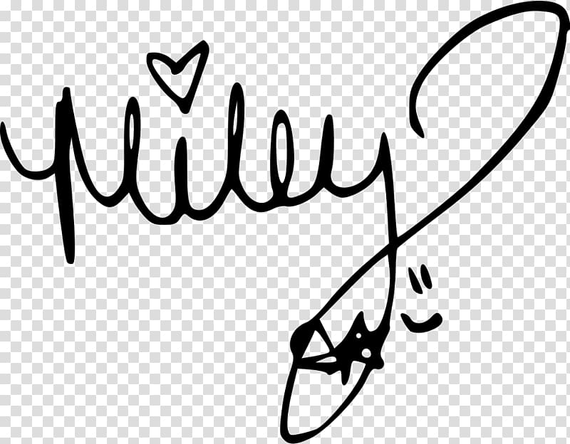 Miley Stewart Signature Autograph Singer-songwriter Television, signature transparent background PNG clipart