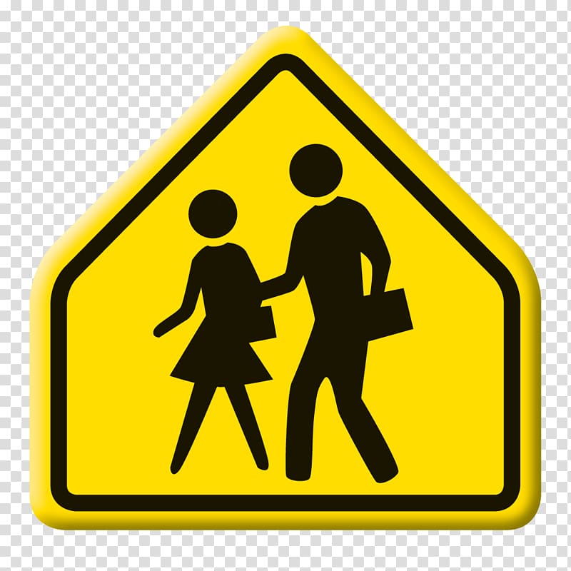Pentagon School/Pedestrian Zone Crossing sign