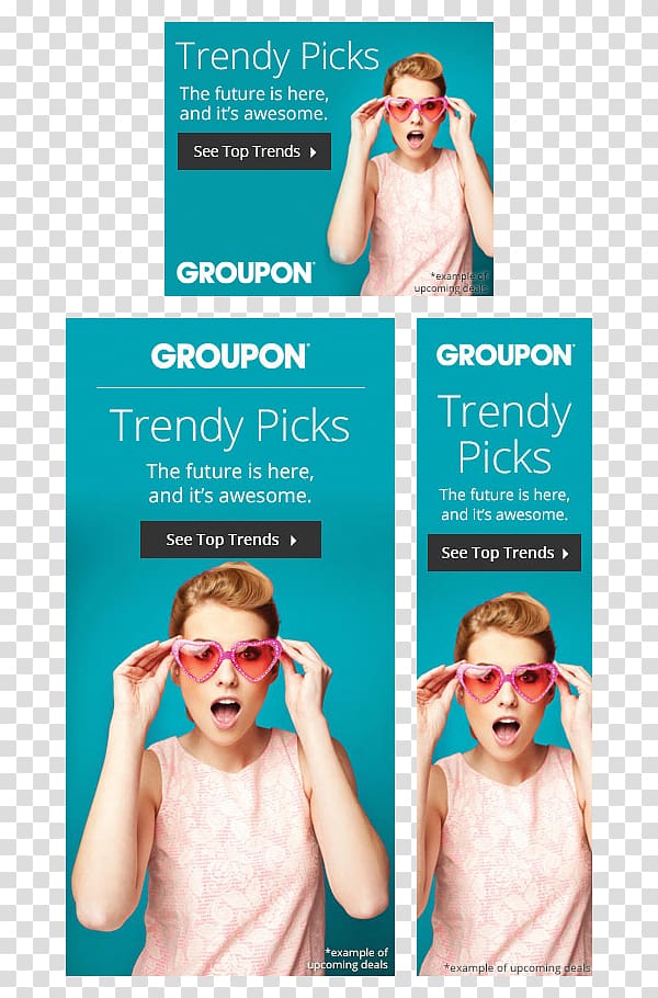 Advertising Web banner Groupon Affiliate marketing, travel ads transparent background PNG clipart
