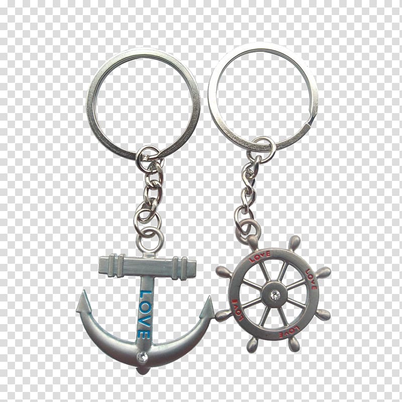 Key Chains Helmsman Boat Ship\'s wheel, boat transparent background PNG clipart