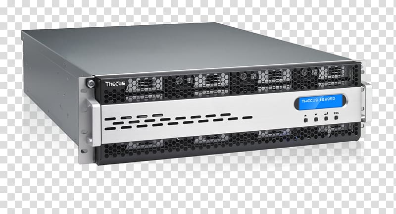 Network Storage Systems Thecus N16000PRO Data storage Computer Servers, rack transparent background PNG clipart