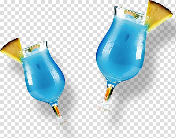 Cocktail garnish Blue Hawaii Non-alcoholic drink, cocktail transparent background PNG clipart