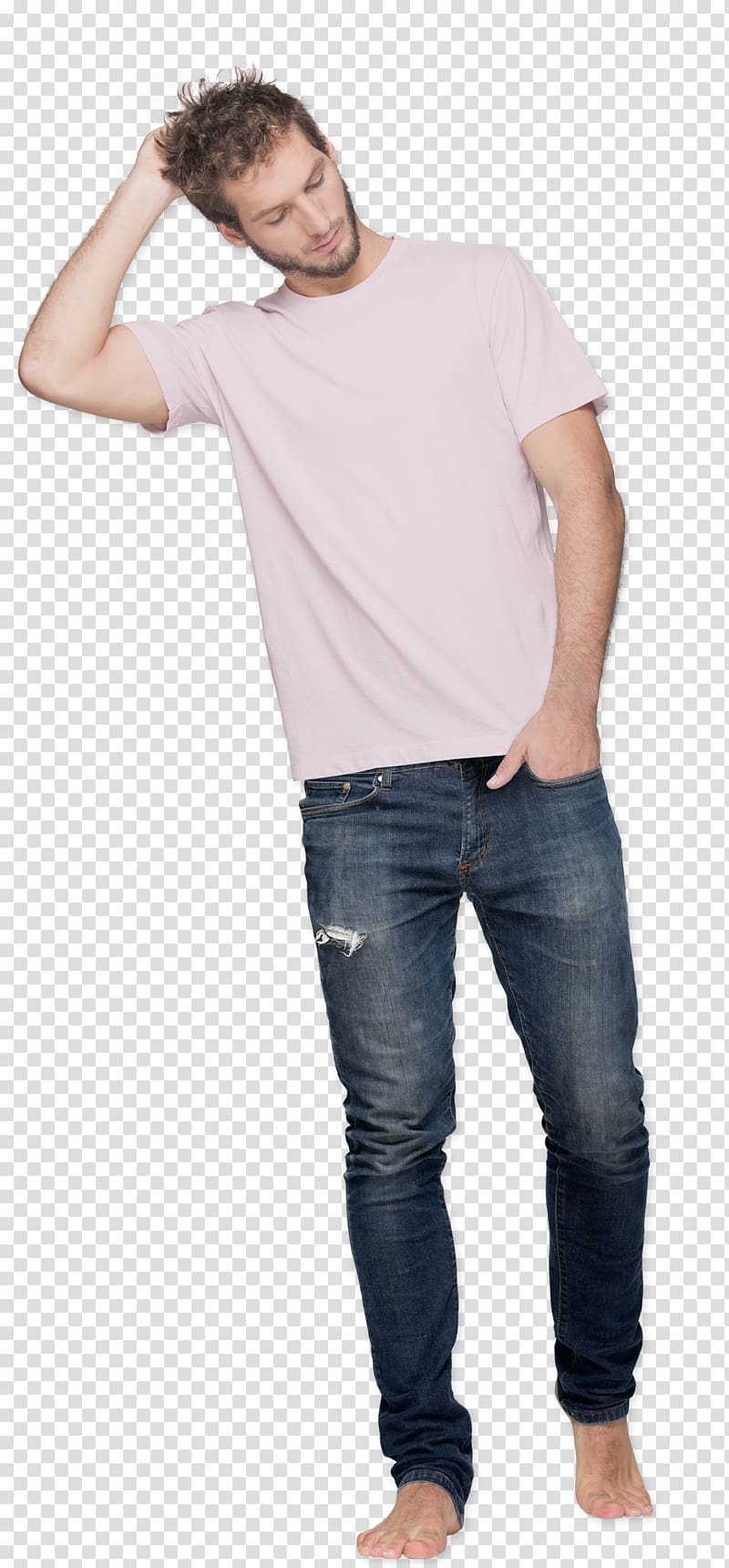 T-shirt Jeans Sleeve Denim, T-shirt transparent background PNG clipart