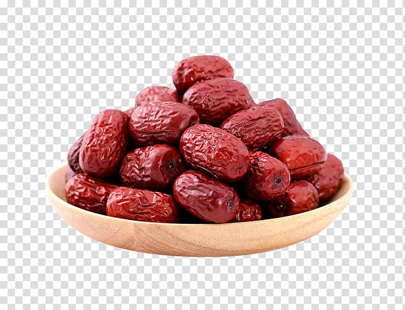 Jujube Dried fruit Food Auglis Raisin, Great dates transparent background PNG clipart