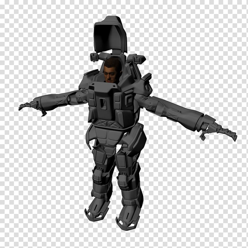 Mercenary Figurine, exoskeleton transparent background PNG clipart