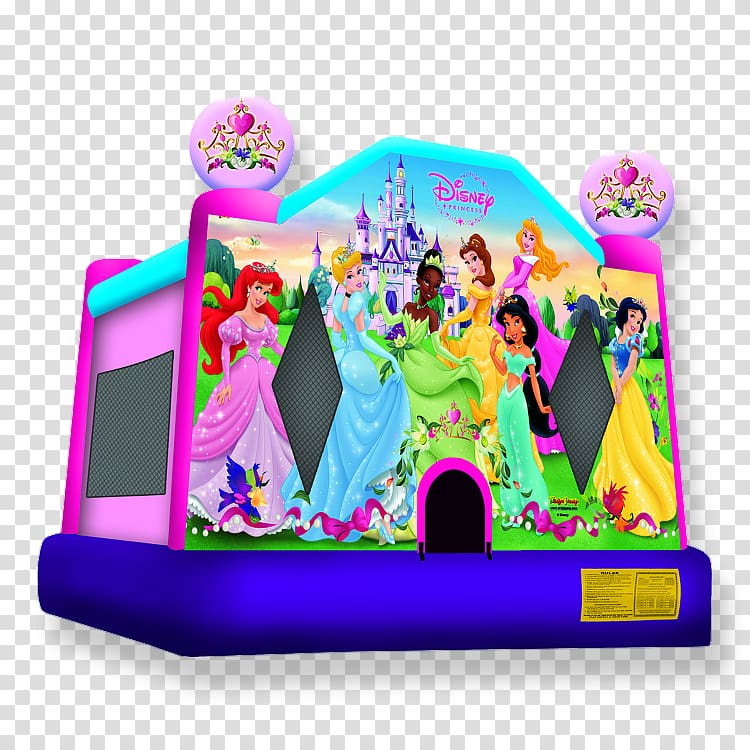 Inflatable Bouncers Disney Princess Castle The Walt Disney Company, Disney Princess transparent background PNG clipart