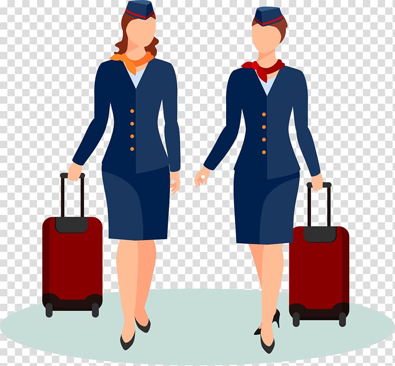 Flight attendant Portable Network Graphics Encapsulated PostScript Computer file, flight stewardess uniform transparent background PNG clipart