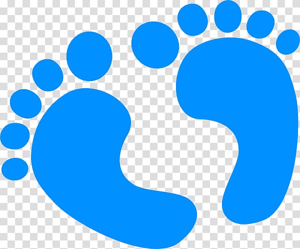 blue footprints illustration, Infant Footprint , Baby transparent background PNG clipart