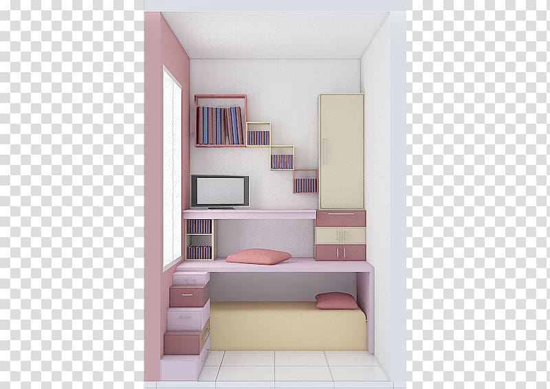 Bedroom Interior Design Services Shelf House, house transparent background PNG clipart