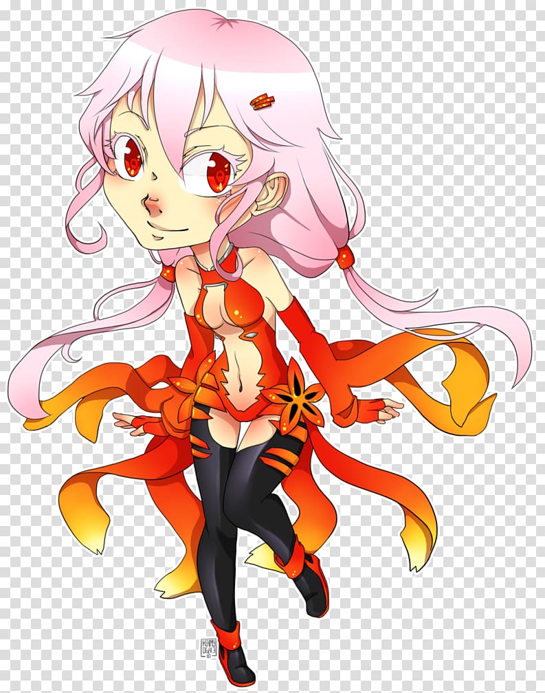 Inori Yuzuriha Chibi Anime, guilty crown transparent background PNG clipart