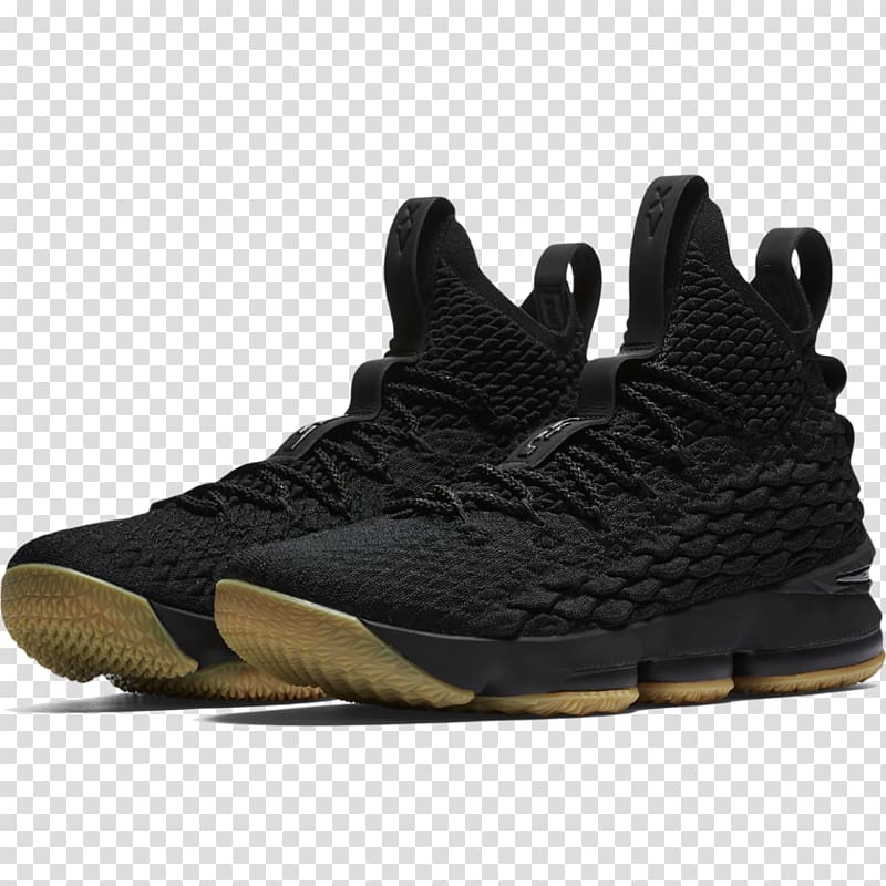 Nike Lebron 15 Cleveland Cavaliers Sports shoes, lebron black transparent background PNG clipart
