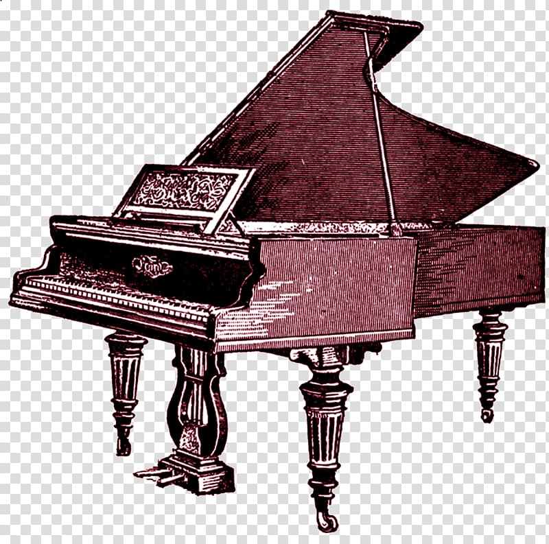 Rhodes piano Grand piano , vintage transparent background PNG clipart