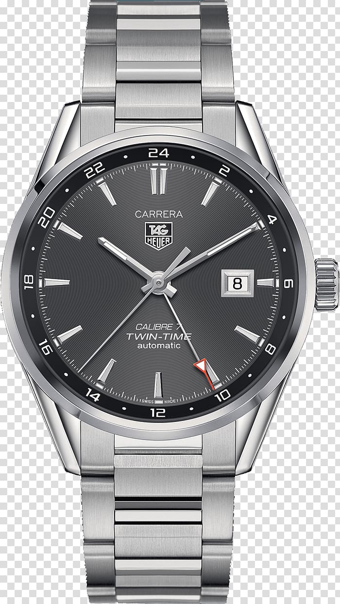 TAG Heuer Carrera Calibre 5 Day-Date TAG Heuer Aquaracer Watch, watch transparent background PNG clipart