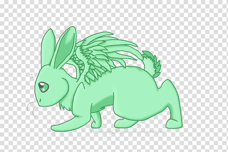 Domestic rabbit Hare Line art Sketch, yellow bunny transparent background PNG clipart