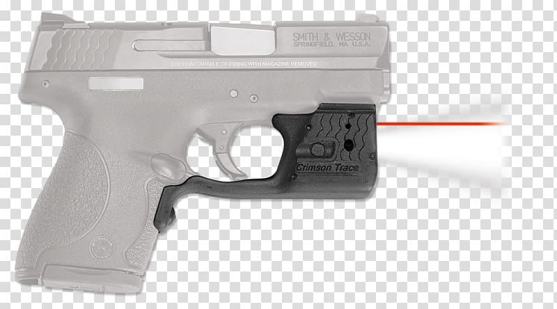 Smith & Wesson M&P Crimson Trace Red dot sight, shooting traces transparent background PNG clipart