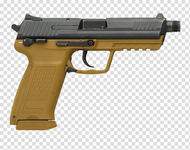 Firearm Heckler & Koch HK45 .45 ACP Heckler & Koch USP, hand gun transparent background PNG clipart