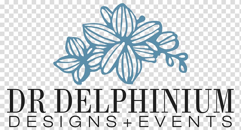 Dr. Delphinium Designs & Events Floral design Flower Dr Delphinium, Kids Care Logo transparent background PNG clipart