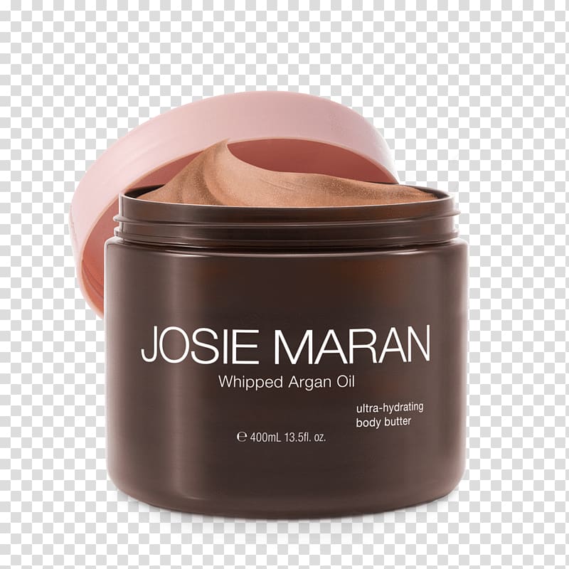 Lotion Josie Maran Whipped Argan Oil Body Butter Cosmetics, body scrub transparent background PNG clipart
