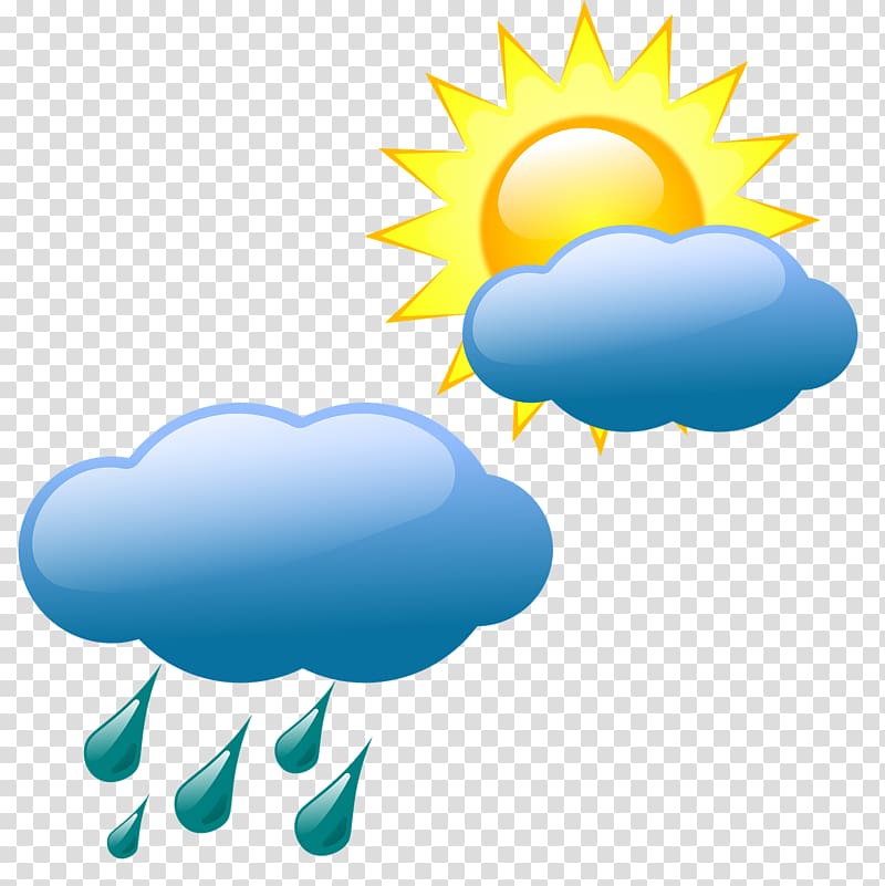 Weather Forecasting Symbol Drizzle Sunny Weather Forecast