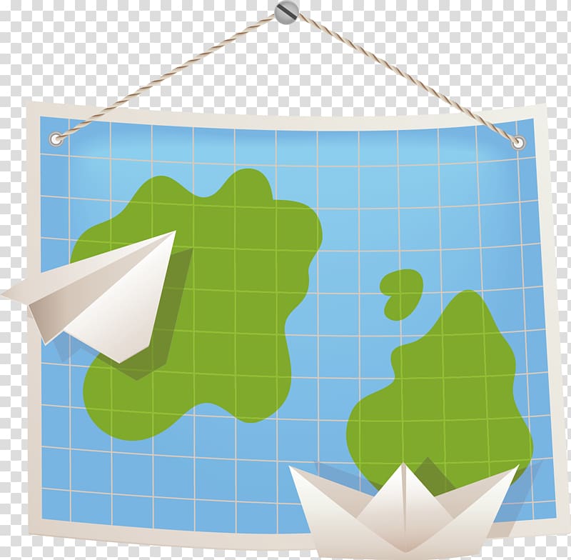 Airplane Paper , Map transparent background PNG clipart