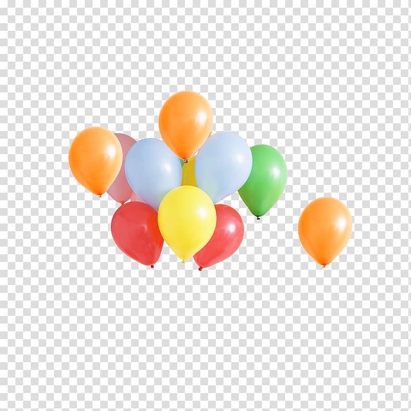assorted-color balloons , Gas balloon Toy balloon, Balloons transparent background PNG clipart