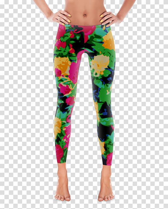 T-shirt Leggings Yoga pants Flower Clothing, T-shirt transparent background PNG clipart