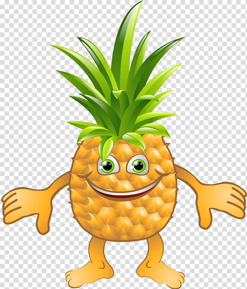 Pineapple Cartoon , pineapple transparent background PNG clipart