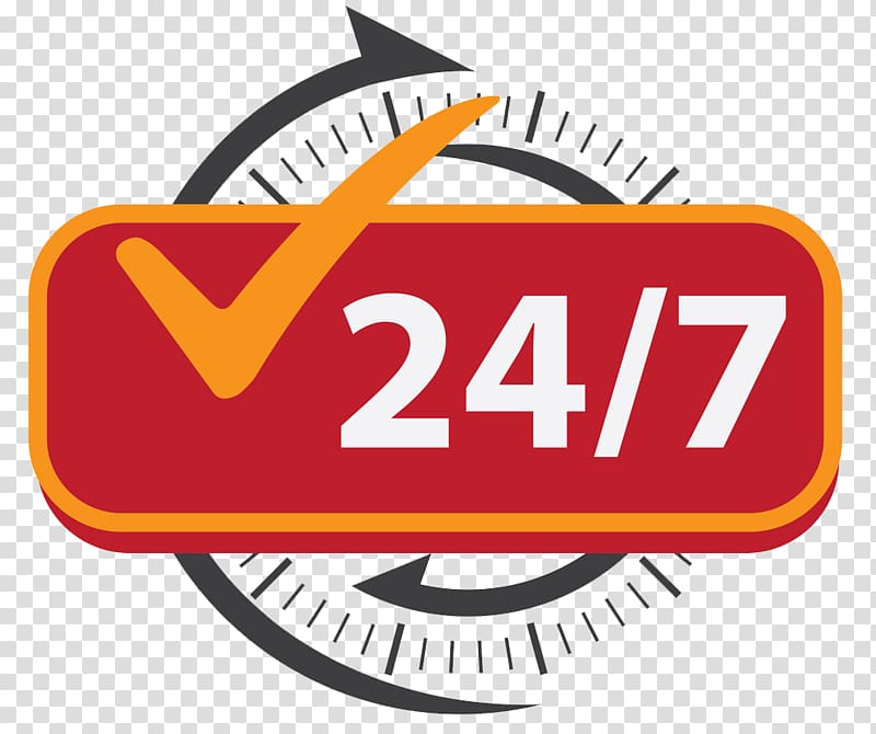 24hr service with clock scale logo 3d style vector PNG - Similar PNG