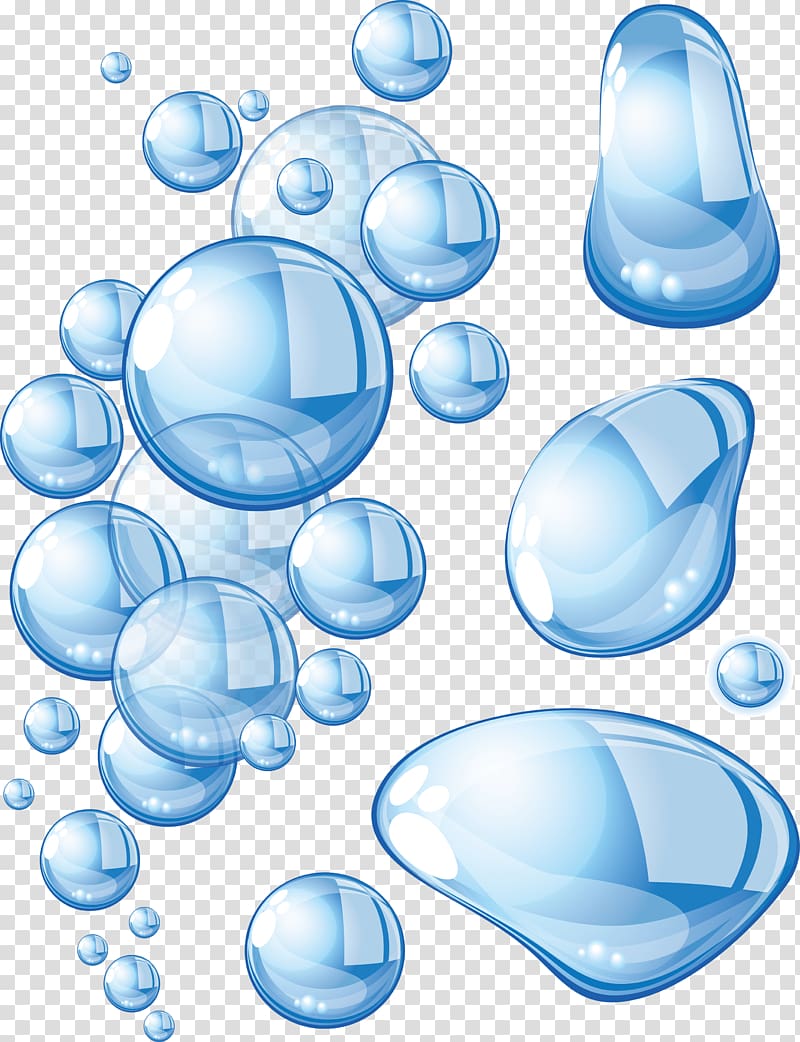 Drop Bubble Water, Water drops transparent background PNG clipart