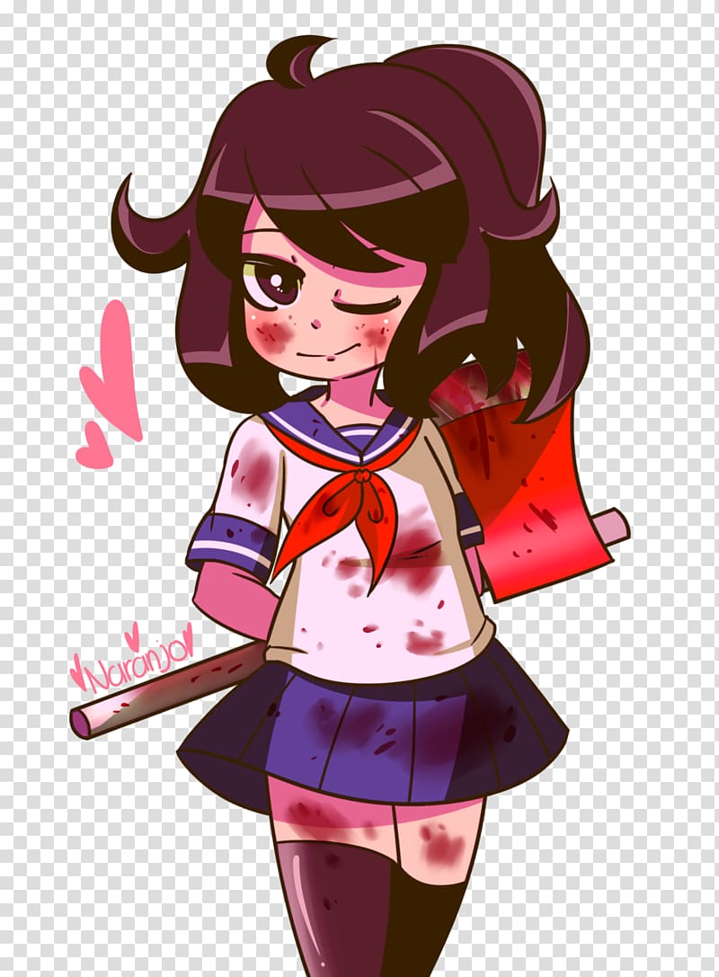 Yandere Simulator Yuno Gasai Game, bloody knife transparent background PNG clipart