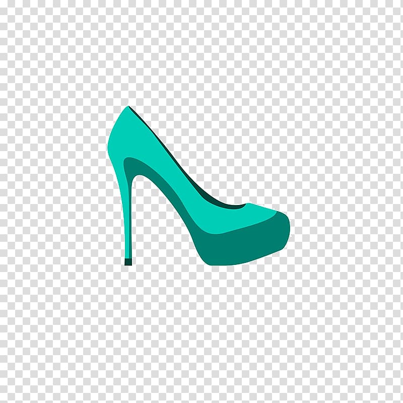 High-heeled footwear Shoe Green, Free green heels to pull material transparent background PNG clipart
