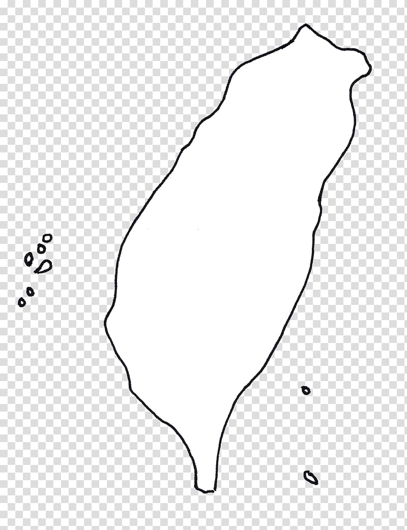 Line art Drawing White , taiwan map transparent background PNG clipart