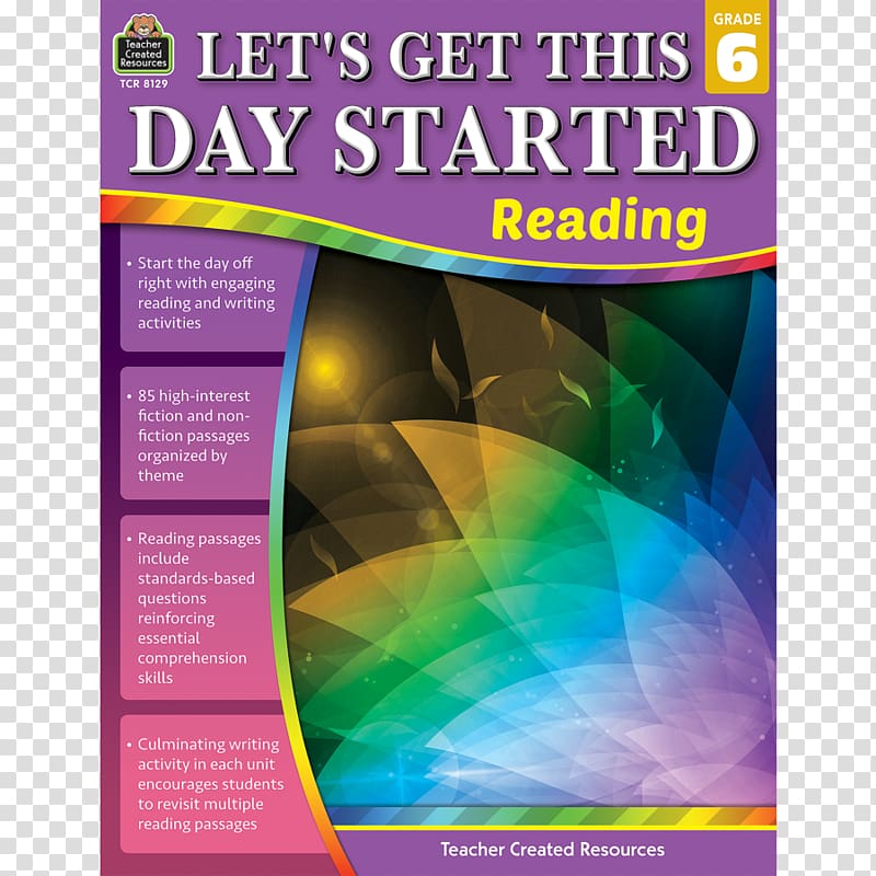 Let\'s Get This Day Started: Reading Grade 6 Paper Graphic design, Let\'s Laugh Day transparent background PNG clipart