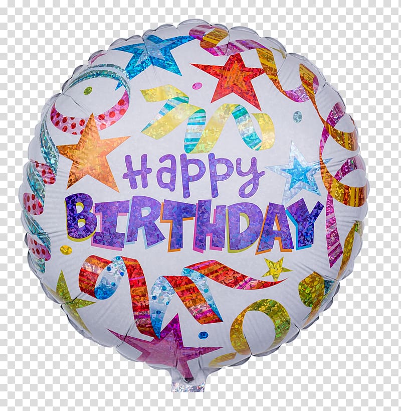 Toy balloon Birthday Serpentine streamer Text, balloon transparent background PNG clipart