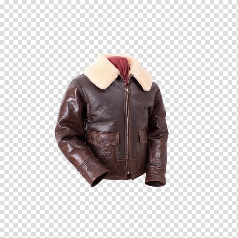 Leather jacket Flight jacket Sheepskin, jacket transparent background PNG clipart