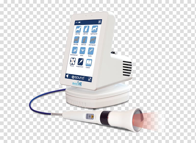 Low-level laser therapy Ultrasonography Medical Equipment, veterinary doctor transparent background PNG clipart